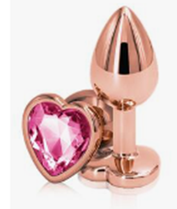 Rose Gold Pink Heart Shaped Butt Plug